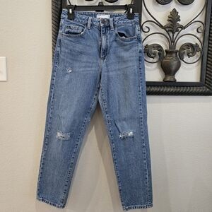 Garage Blue Distressed Women Jeans